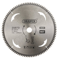 Draper TCT Circular Saw Blade for Wood, 315 x 30mm, 96T - SBW20