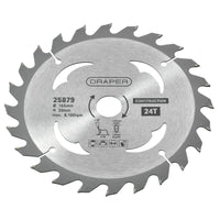 Draper TCT Cordless Construction Circular Saw Blade for Wood &