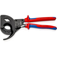 KNIPEX 95 32 320 Cable Cutter, Ratchet Principle, 3-Stage, 320mm - 95 32 320