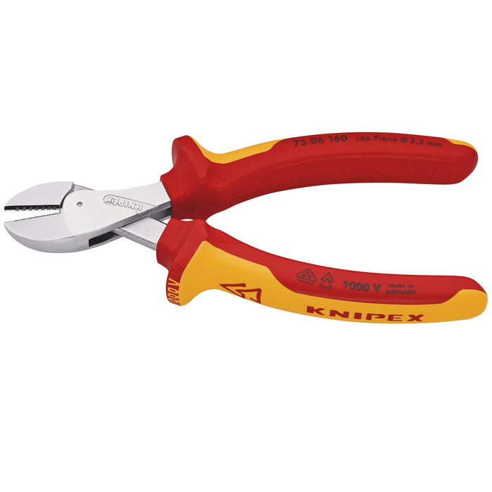 KNIPEX 73 06 160 X-Cut® VDE Compact Diagonal Cutter, high