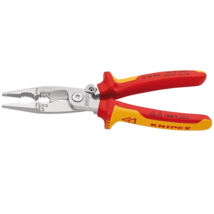 KNIPEX 13 96 200 SB Pliers for Electrical Installation Insulated with