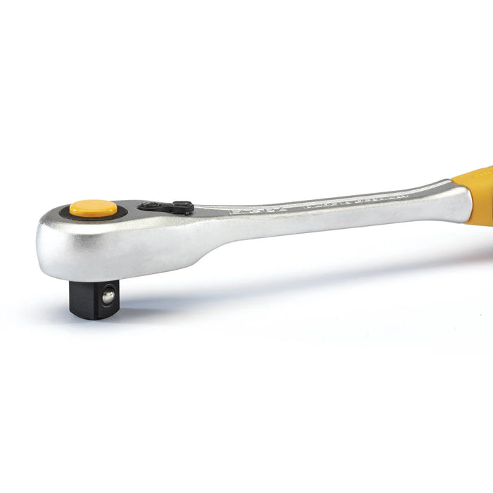 Elora Fine Tooth Quick Release Soft Grip Reversible Ratchet, 1/2" Sq. Dr., 270mm