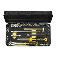 Elora Metric Socket Set, 1/4" Sq. Dr. (31 Piece) - 1440-MU