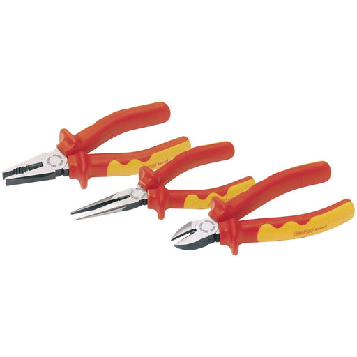 Draper VDE Fully Insulated Plier Set (3 Piece) 69288 Draper - Town Tools 