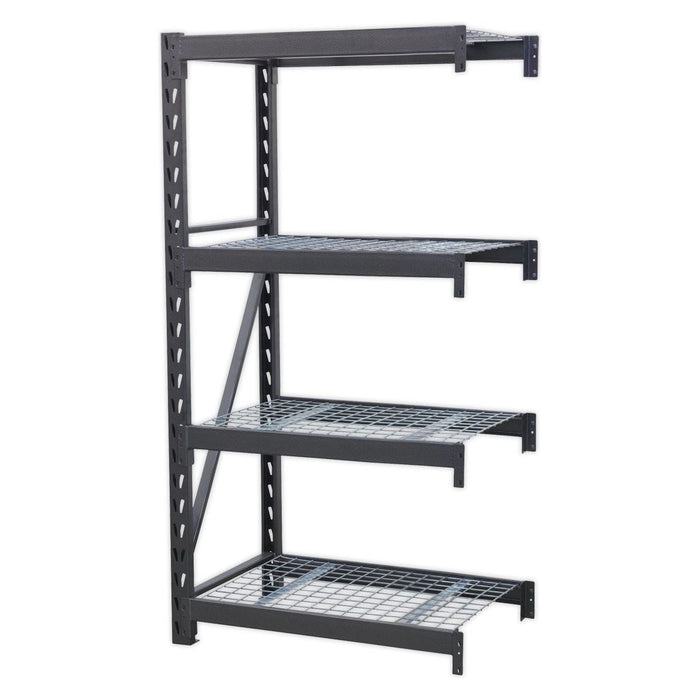 Sealey Heavy-Duty Racking Extension Pack with 4 Mesh Shelves 640kg Capacity Per