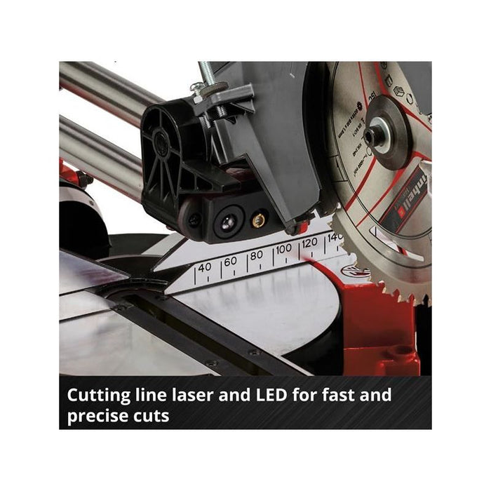 Einhell TE-SM 36/210 Li-Solo Power X-Change Sliding Mitre Saw 18V Bare Unit Einhell - Town Tools
