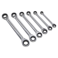 Sealey Double End Ratchet Ring Spanner Set 6pc Metric S0636