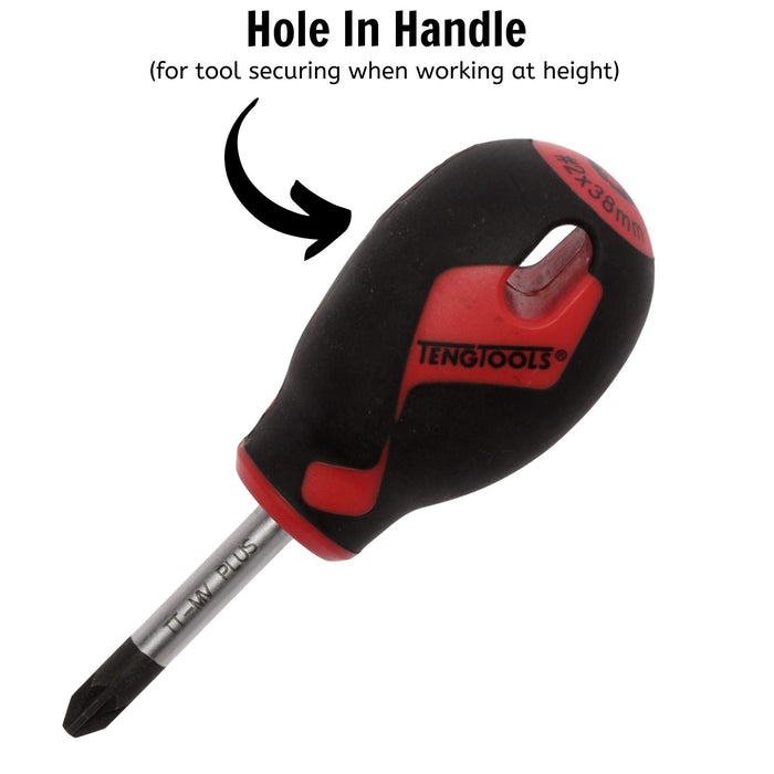 Teng Tools PZ Screwdriver PZ2 x 38mm XS Teng Tools - Town Tools 