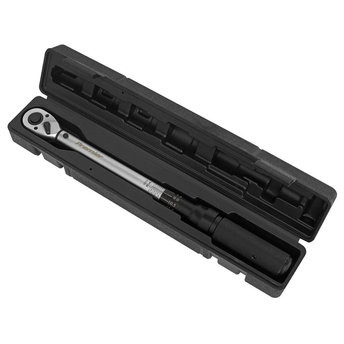 Sealey Premier Premier Micrometer Style Torque Wrench 1/2"Sq Drive 40-210Nm Sealey Premier - Town Tools 
