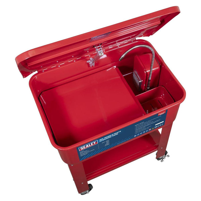 Sealey Mobile Parts Cleaning Tank 50L SM28 Sealey - Town Tools 