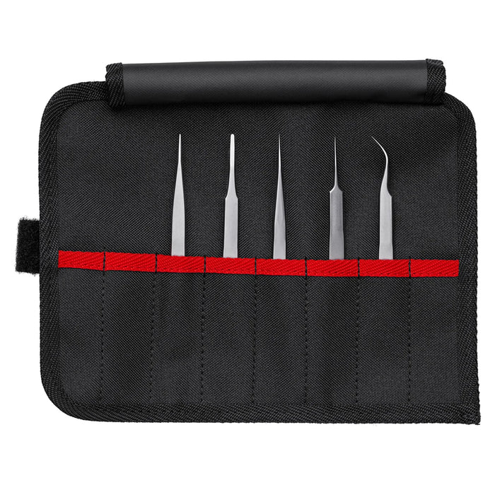 KNIPEX 92 00 02 Precision Tweezers Set, 5 Parts - 92 00 02