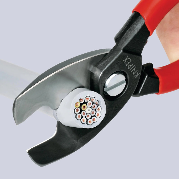 KNIPEX 95 12 200 SB Cable Shears with Twin Cutting Edge, 200mm - 95 12 200 SB