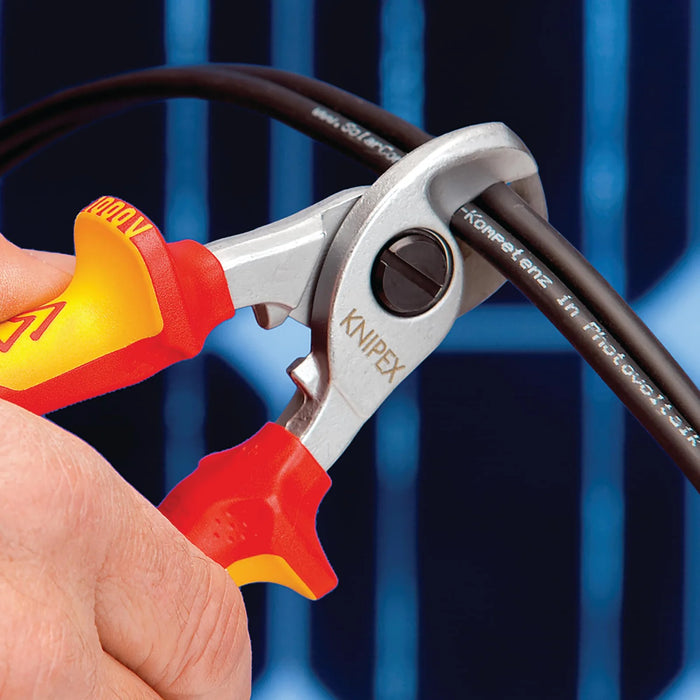 KNIPEX 95 16 165 T BK VDE Cable Shears, 165mm - 95 16 165 T BK