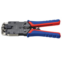 KNIPEX 97 51 12 SB Crimping Pliers for Western plugs, 200mm - 97 51 12 SB