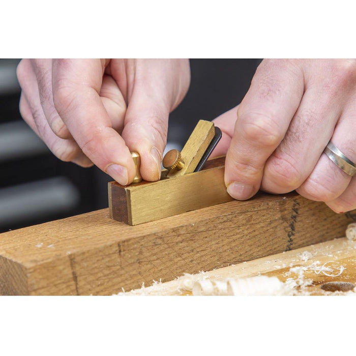 Sealey Mini Brass Plane Set 3pc MBP03 Sealey - Town Tools 