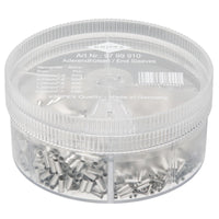 KNIPEX 97 99 910 Assortment Boxes with 1900 Non-Insulated Wire Ferrules, 5 x