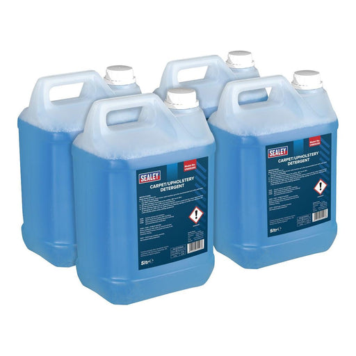 Sealey Carpet/Upholstery Detergent 5L Pack of 4 VMR925 Sealey - Town Tools 