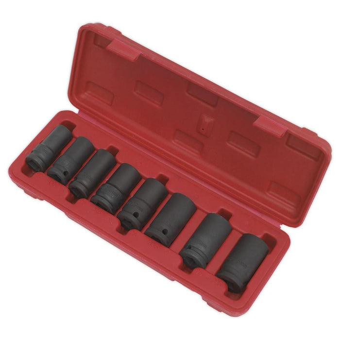 Sealey Locking Wheel Nut Removal Set 8pc 1/2"Sq Drive SX202 Sealey - Town Tools 