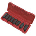 Sealey Locking Wheel Nut Removal Set 8pc 1/2"Sq Drive SX202 Sealey - Town Tools 