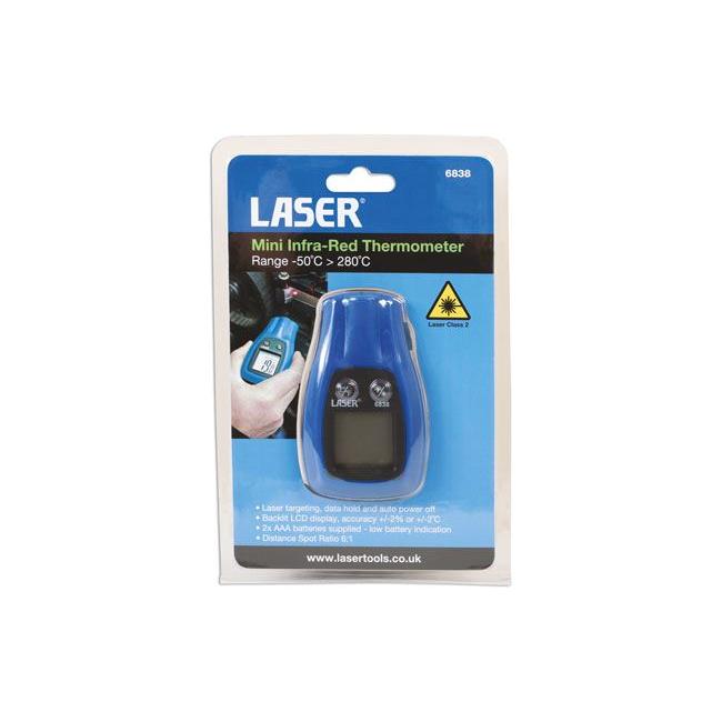 Laser Mini Infra-Red Thermometer 6838 Laser - Town Tools 