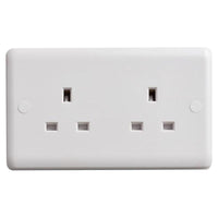 Deta Vimark Unswitched Socket 2-Gang 13A