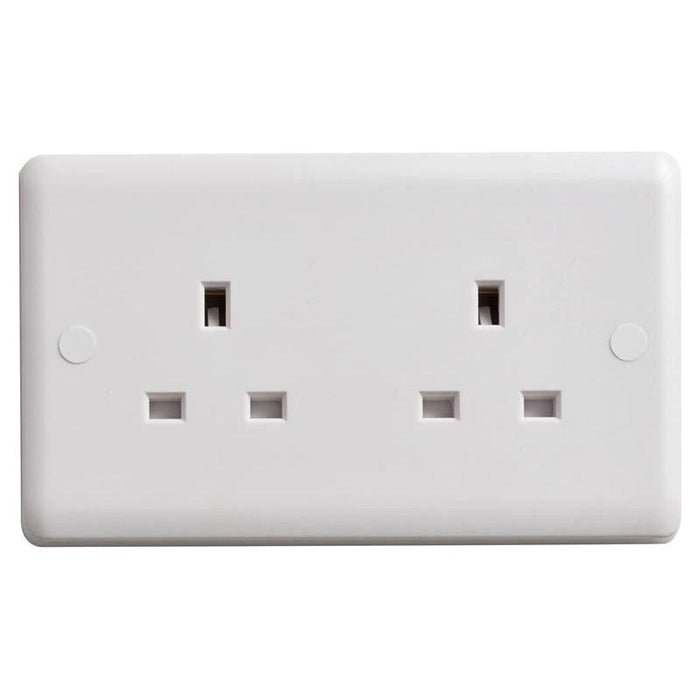 Deta Vimark Unswitched Socket 2-Gang 13A Deta Vimark - Town Tools