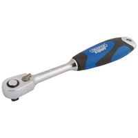 Draper Expert 60 Tooth Micro Head Reversible Soft Grip Ratchet, Sq. Dr. 1-3