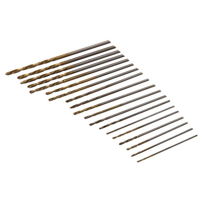 Silverline HSS Micro Drill Bit Set 20pce 0.3 - 1.6mm Silverline - Town Tools 