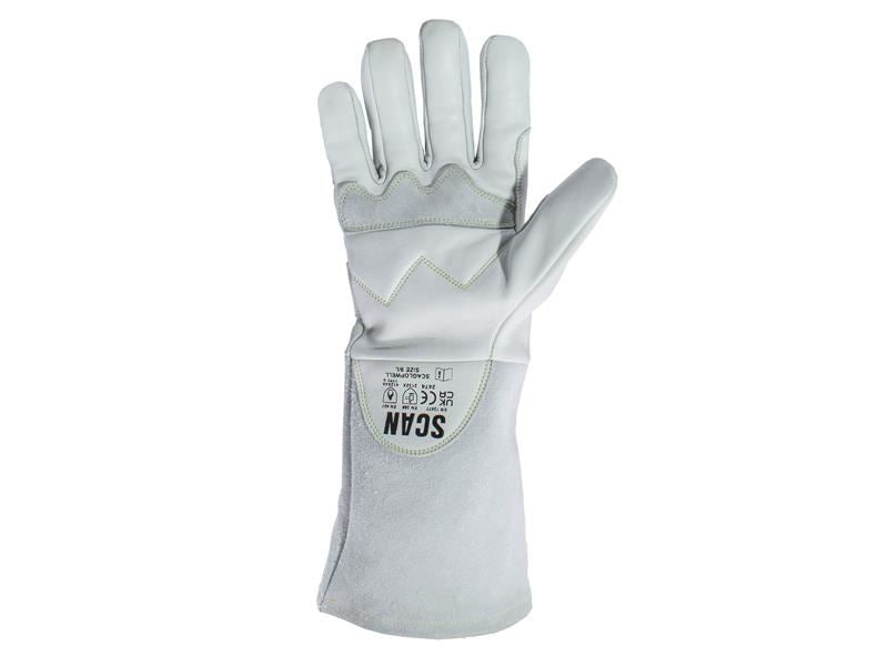 Scan Premium Leather Welding Gloves - XL (Size 10) Scan - Town Tools