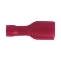 Sealey Fully Insulated Terminal 6.3mm Female Red Pack of 100 RT16
