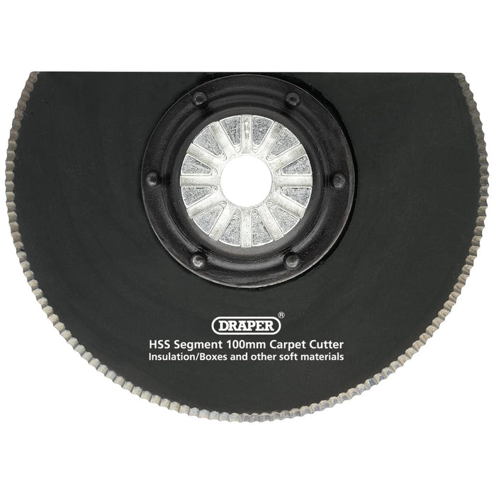 Draper HSS Segment Carpet Cutter, 100mm Diameter - APT300Z6/U