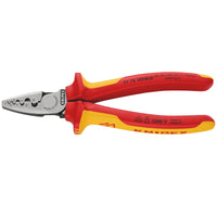 KNIPEX 97 78 180 SB VDE Crimping Pliers for Wire Ferrules, 180mm - 97 78 180 SB