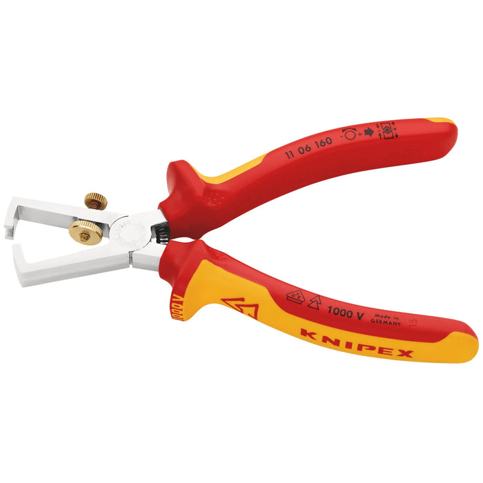 KNIPEX 11 06 160 SB VDE Insulation Stripper, 160mm - 11 06 160 SB