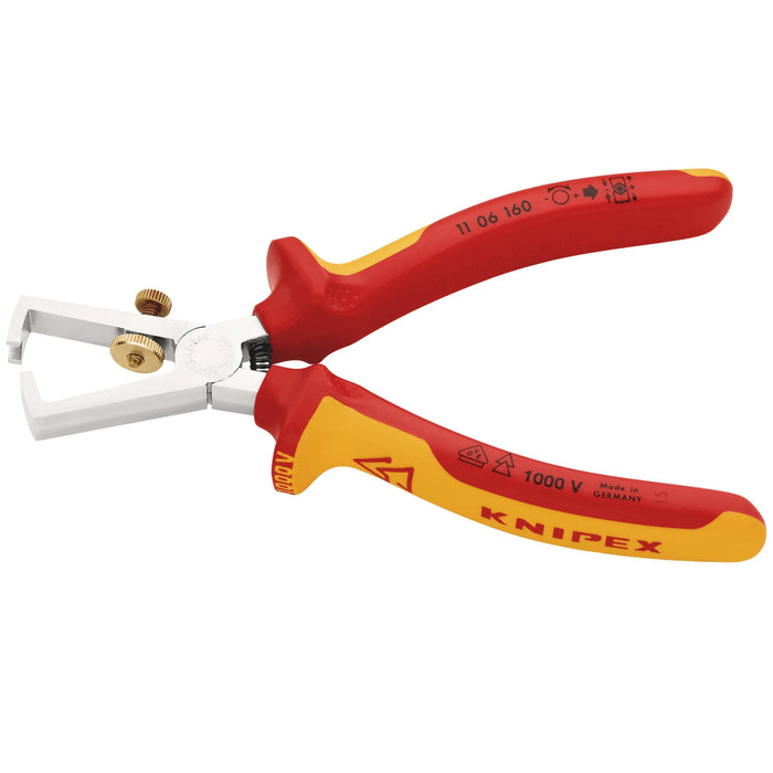KNIPEX 11 06 160 SB VDE Insulation Stripper, 160mm - 11 06 160 SB