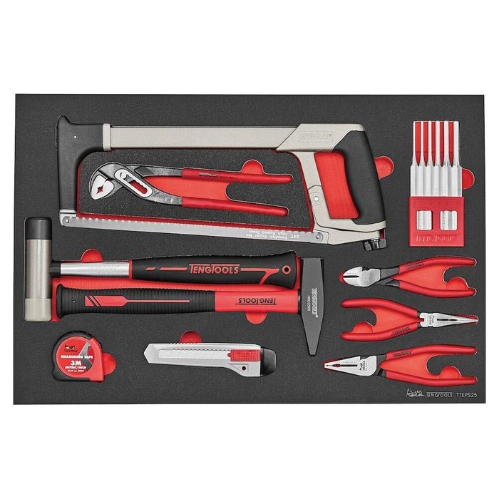 Teng Tools 26" Classic Cabinet FOAM Tool Kit 179 Pieces Red Teng Tools - Town Tools 