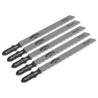 Sealey Jigsaw Blade Wood & Plastics 75mm 10tpi Pack of 5 WJT101BR