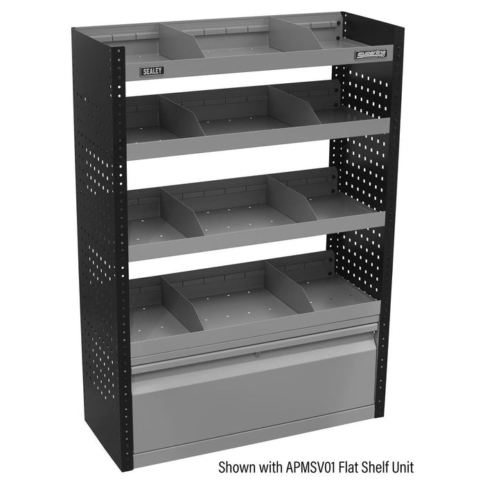 Sealey Modular Lockable Storage Door 845mm APMSV03 Sealey - Town Tools 