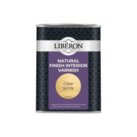 Liberon Natural Finish Interior Varnish Clear Satin 1 litre