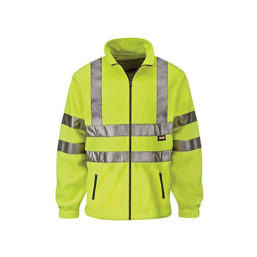 Scan Hi-Vis Yellow Full Zip Fleece - XXL (50in) Scan - Town Tools
