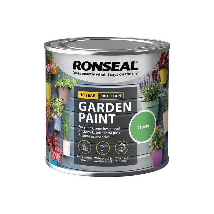 Ronseal Garden Paint Clover 250ml Ronseal - Town Tools