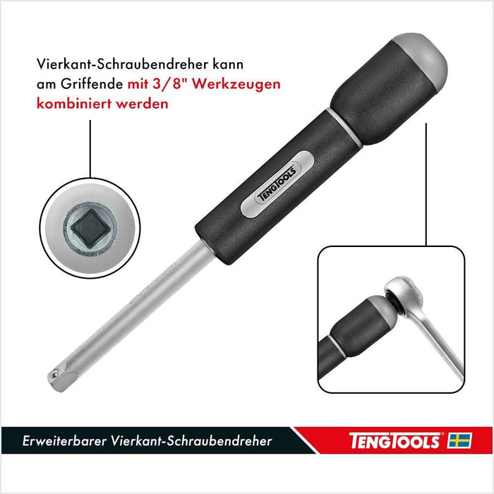 Teng Tools 3/8" Socket Set 6 pt TT1 19 Pieces Teng Tools - Town Tools 
