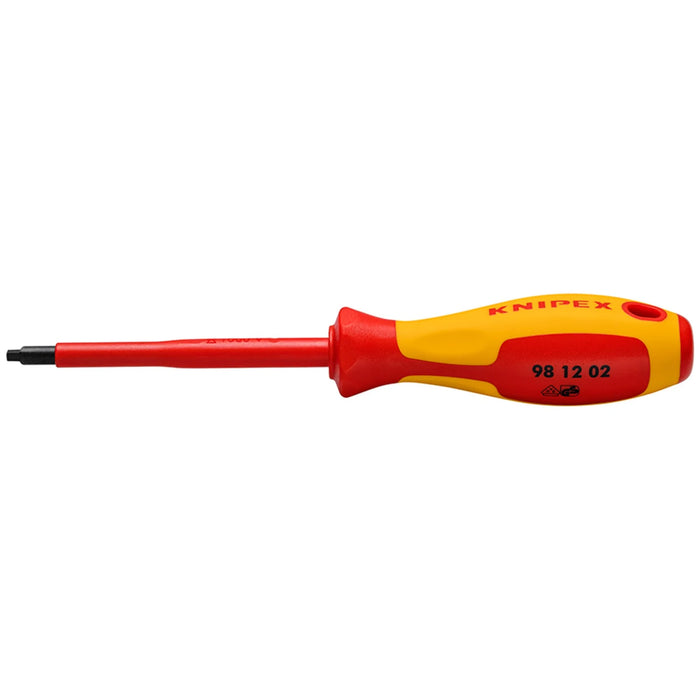 KNIPEX 98 12 02 VDE Insulated Robertson Screwdriver, R2 - 98 12 02