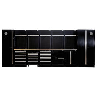 BUNKER 25 Piece Modular Storage Combo with Sink and Hardwood Worktop, 4915mm