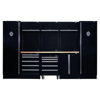 BUNKER 16 Piece Modular Storage Combo with Hardwood Worktop, 3240mm