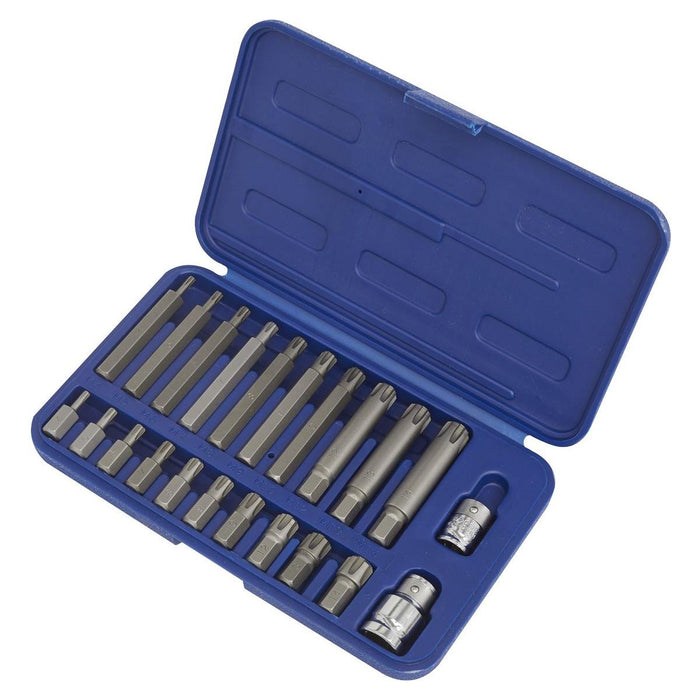 Sealey Ribe Bit Set 22pc 3/8" & 1/2"Sq Drive SX105 Sealey - Town Tools 