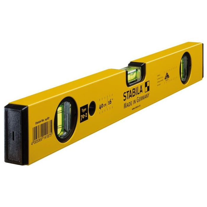 Stabila 70-2-40 Double Plumb Spirit Level 3 Vial 40cm Stabila - Town Tools