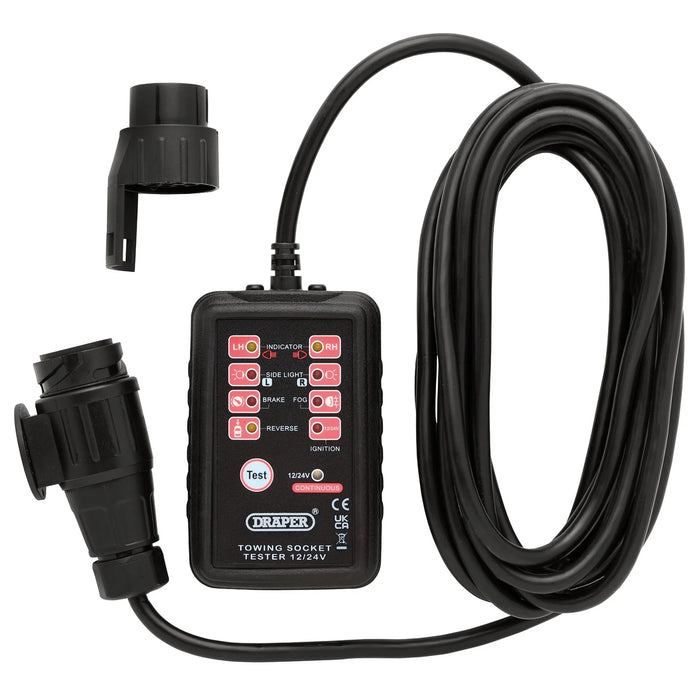 Draper 13 and 7-Pin Towbar Socket Tester - TST13H