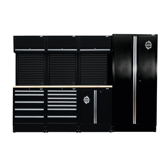 BUNKER® 15 Piece Modular Storage Combo with Worktop, 2955mm - MS400COMBO/15