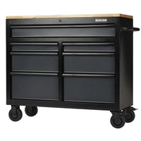 BUNKER 7 Drawer Workbench Roller Tool Cabinet, 41", Grey - B100-41G/FSC