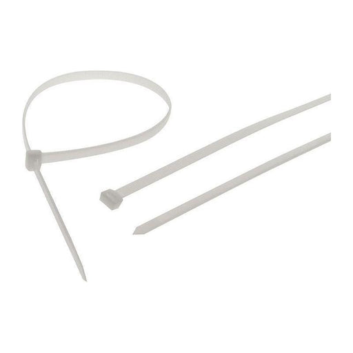 Faithfull Heavy-Duty Cable Ties White 9.0 x 1200mm (Pack 10) Faithfull - Town Tools